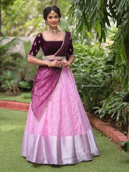 Red Net Satin Wedding Special Indian Cut Work Dupatta Embellished Chaniya  Lehenga Choli Skrit Blouse 19 : Buy Online at Best Price in KSA - Souq is  now Amazon.sa: Fashion