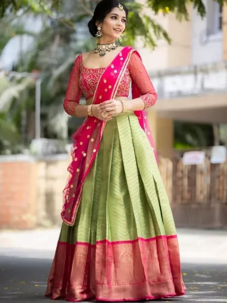 Latest half saree designs 2023 with Price (10+ Models)