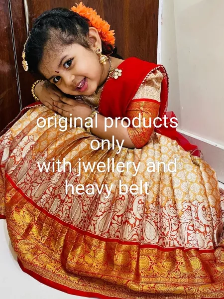 Green with Orange Mirror, Thread and Stone work Lehenga Choli for Girls |  Kids designer dresses, 1st birthday dresses, Orange lehenga