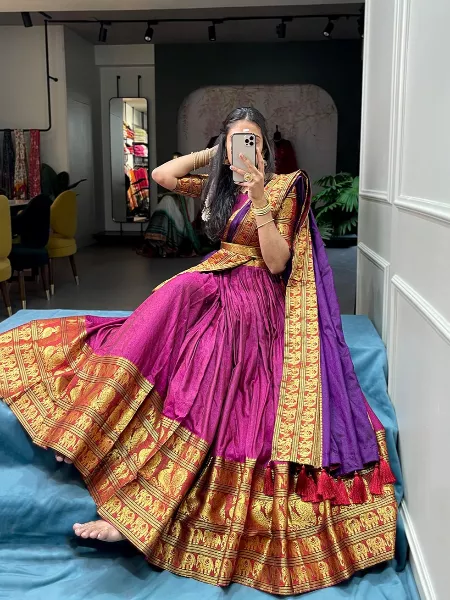 Such A Kanjeevaram Saree That You Will Forget The Lehenga After Seeing It -  SetMyWed