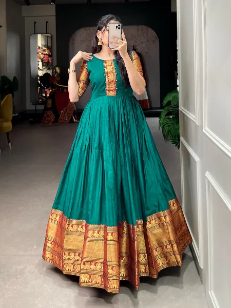 Buy Peach Indian Fancy Soft Silk Sharara Suit Net Dupatta Muslim Women Suit  Semi-stitch 8480 at Amazon.in