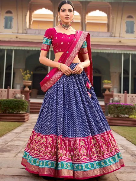Buy Heavily Worked Blue and Purple Lehenga Attire in Pure Raw Silk Jamawar  Outfit Emblazoned in… | Pakistani bridal dresses, Bridal lehenga red, Bridal  dress design