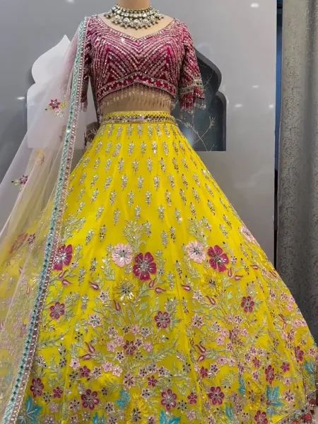 Yellow Lehenga,designer Lehenga Choli,bridal Lengha,bridesmaid Dresses,indian  Wedding Lehenga,diwali Dress,party Wear Dresses,bridal Outfits - Etsy Sweden